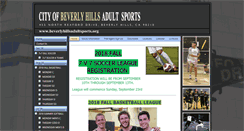 Desktop Screenshot of beverlyhillsadultsports.org